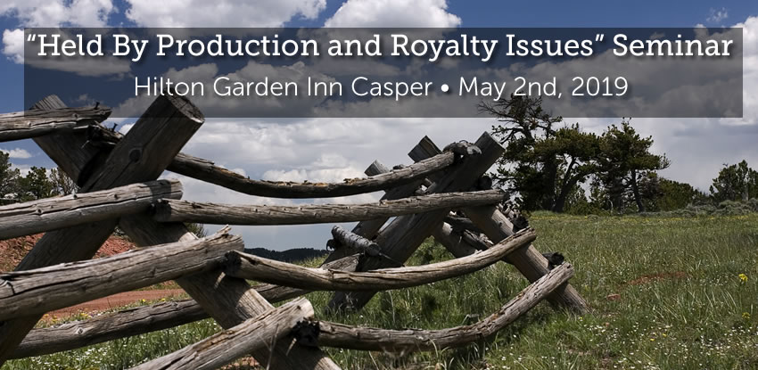 WAPL Held By Production and Royalty Issues Seminar